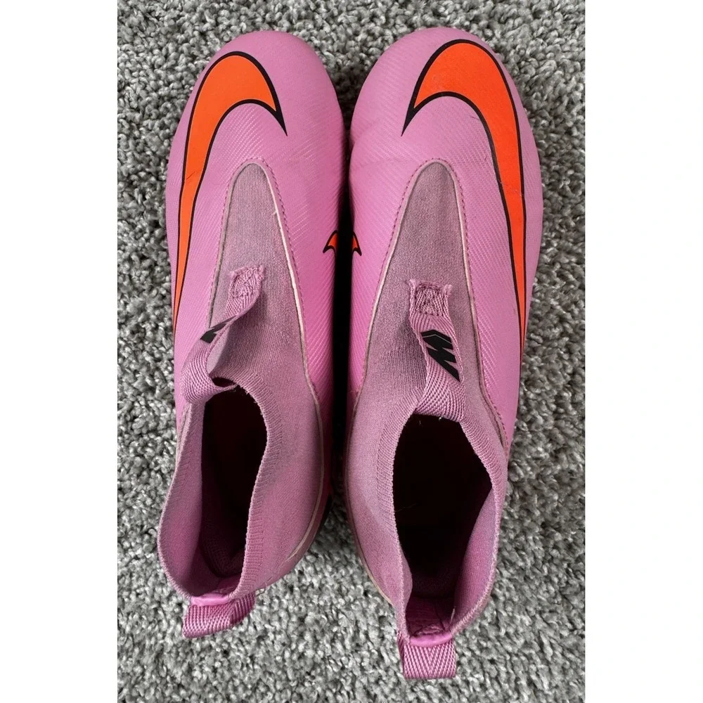 Nike Jr. Mercurial Superfly 10 Academy Kids Multi Ground Soccer Cleats Pink 3.5